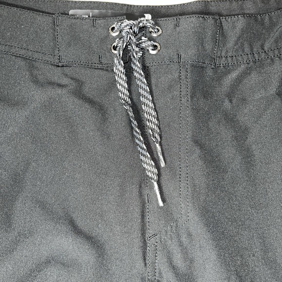 ISLAND‎ HAZE Men's Stretch Black Board Short Swim Trunk Size 38 - Picture 2 of 6